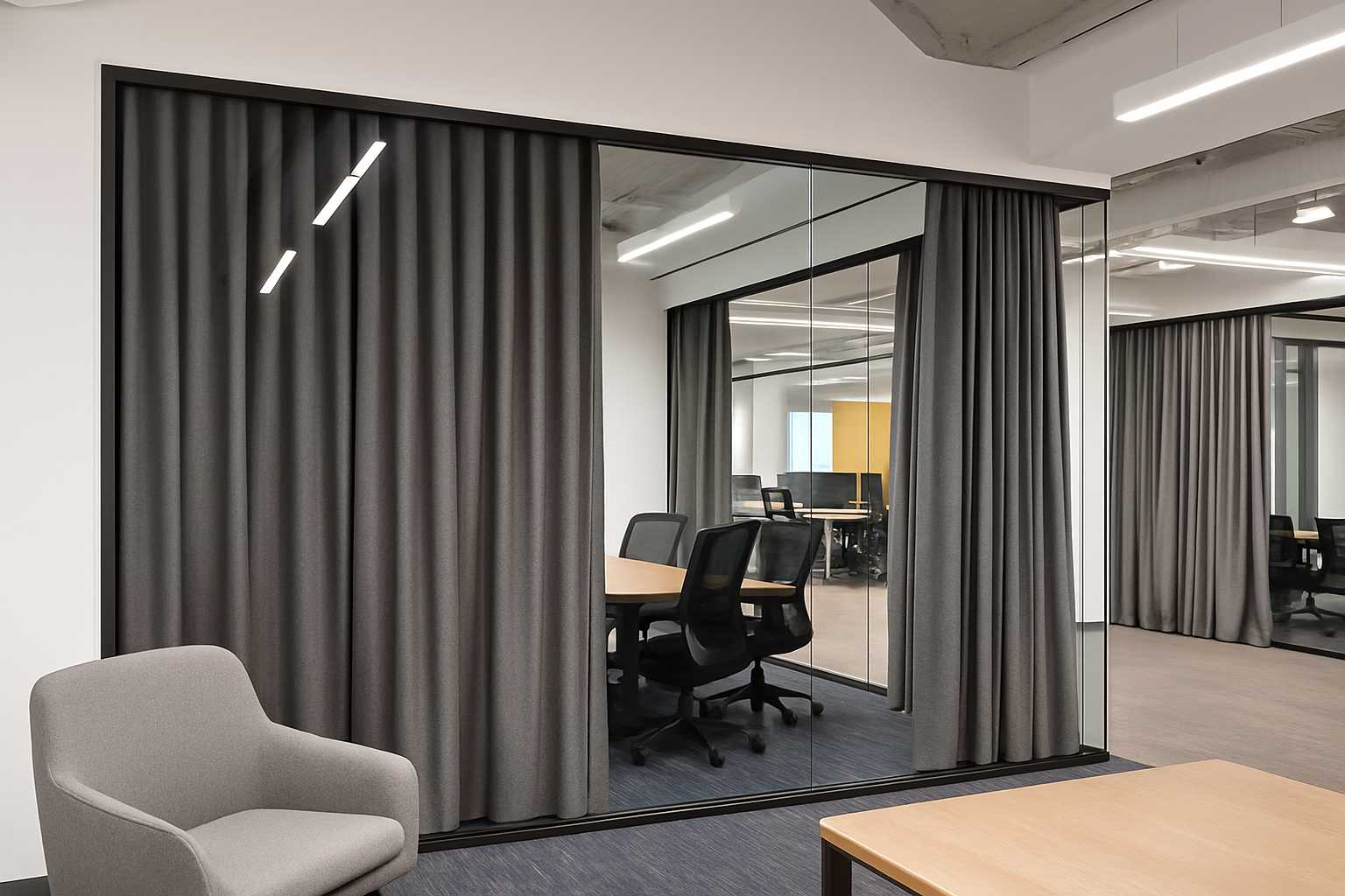 Berger Paints office acoustic curtains