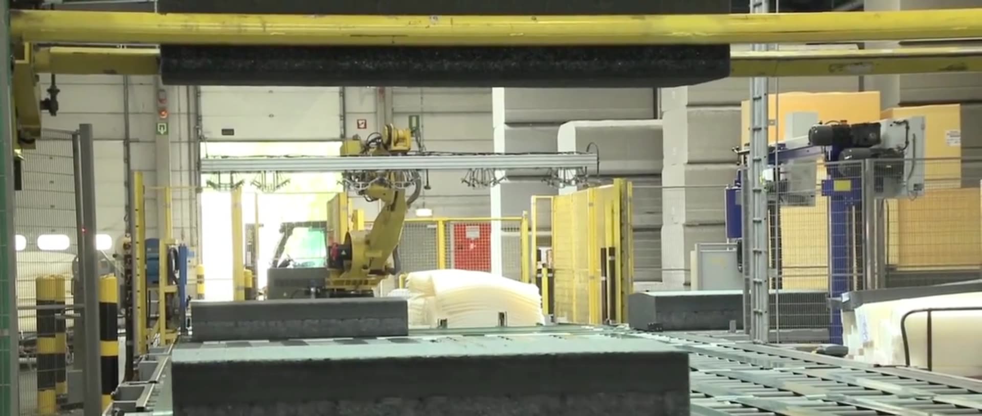 Acoustic materials being made on the MMT Acoustix production line