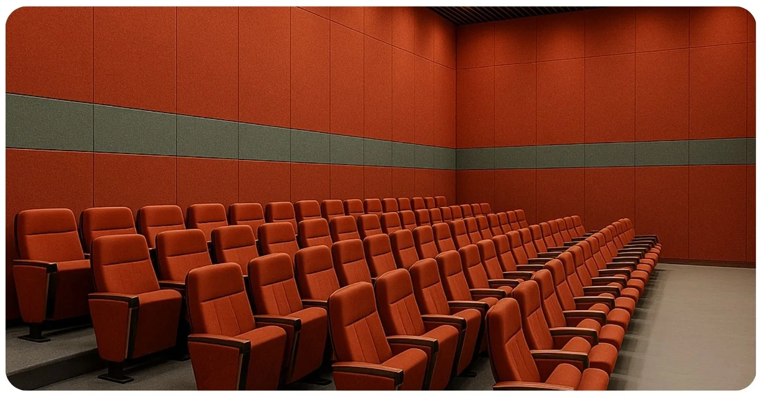 Solid PET acoustic wall panels