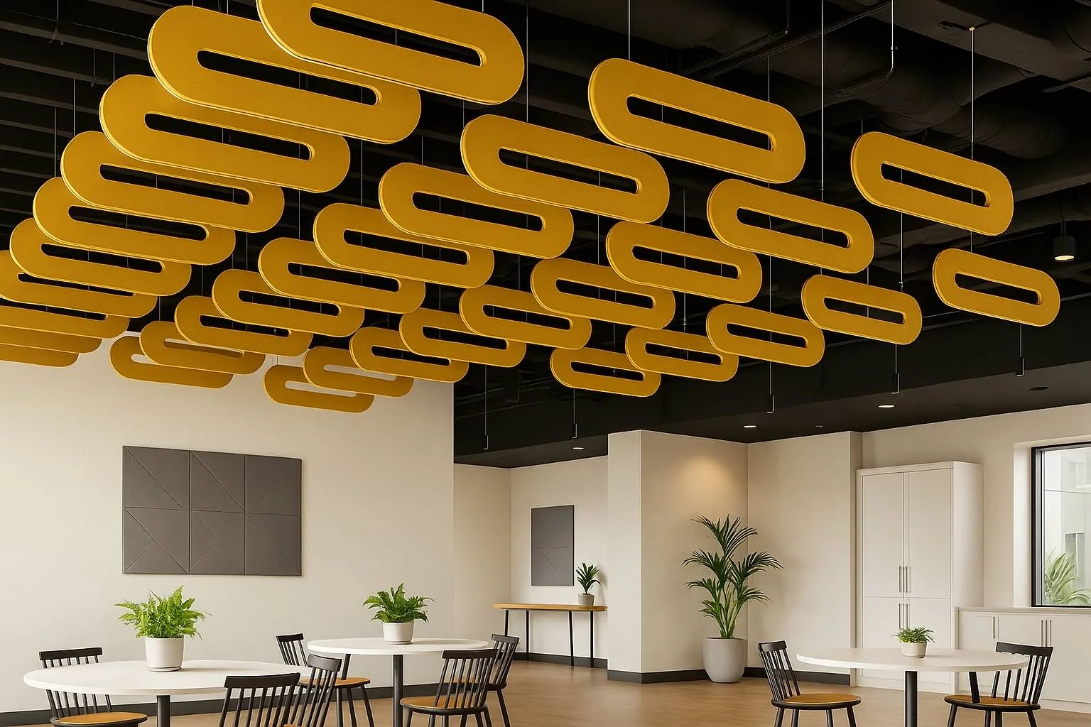 Premium custom acoustic ceiling baffles