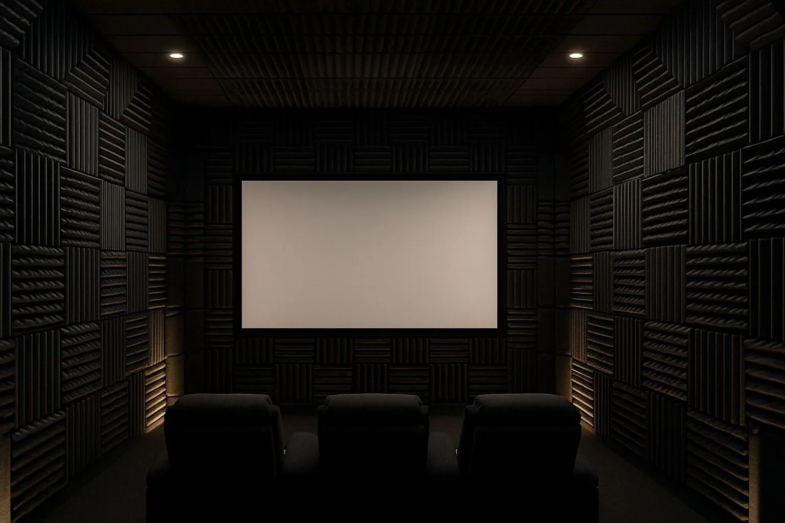 Acoustic foam panels and bass traps