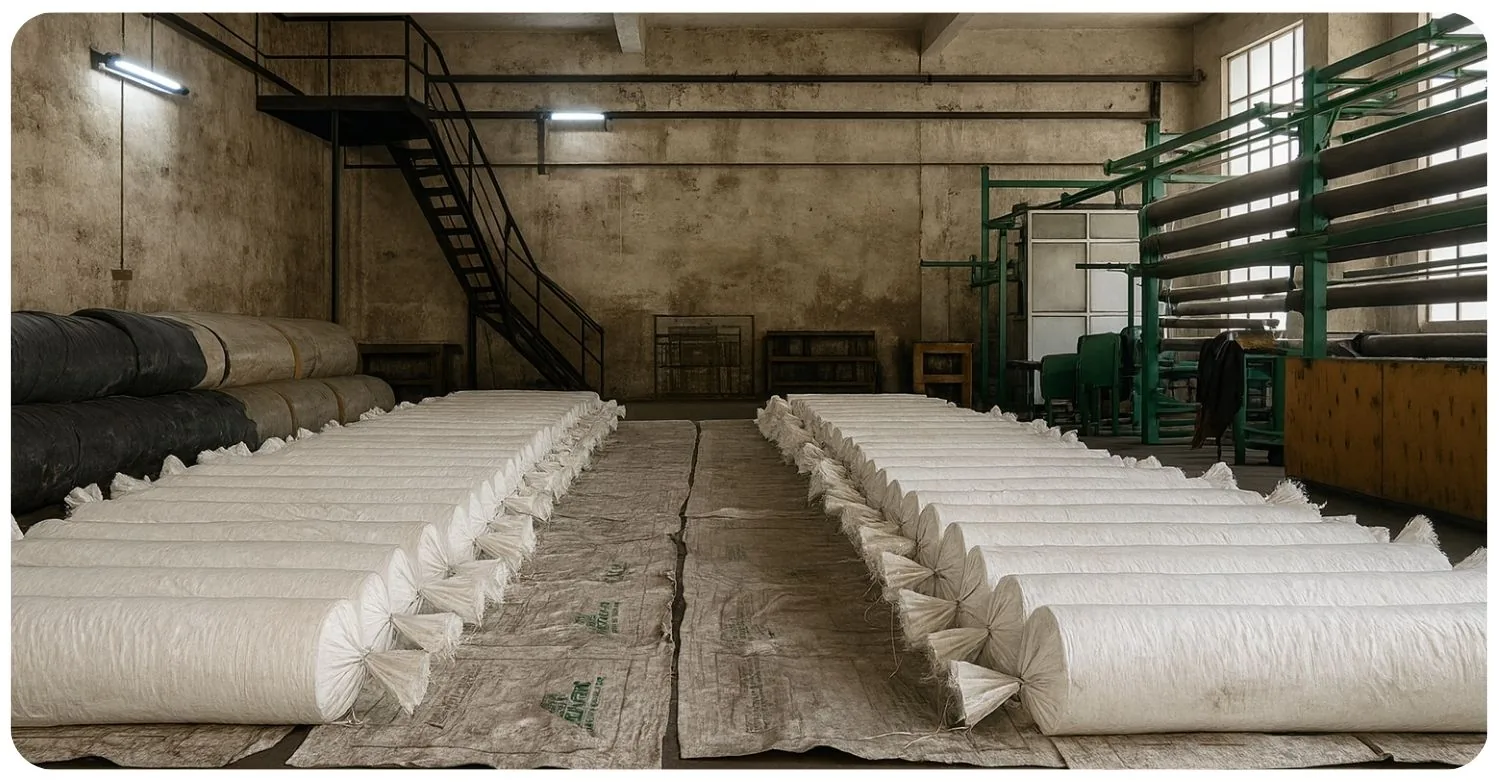 In-house production line for SoundBlanket mass loaded vinyl supplied to Abu Dhabi
