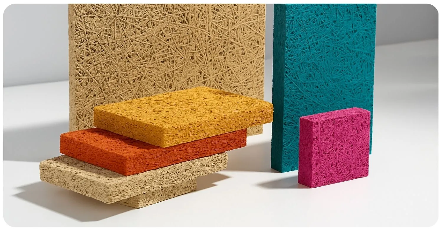 Acoustic wood wool boards